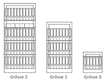 BSI Stahlschrank Grössen